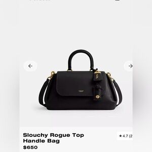 COACH Slouchy Rogue Top Handle